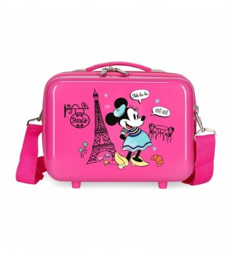 Joumma Bags ABS Minnie Paris Beauty case adattabile fucsia -29x21x15cm-