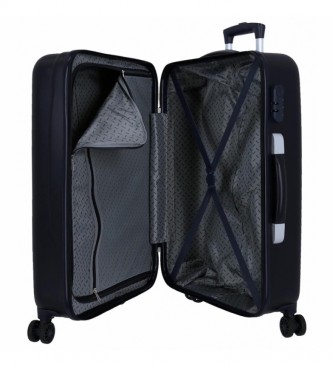 Disney Medium suitcase Mickey Denim rigid navy -48x68x26cm