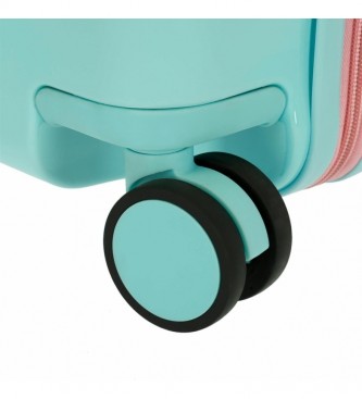 Joumma Bags Enso Nature valise pour enfants 2 roues multidirectionnelles turquoise -38x50x20cm