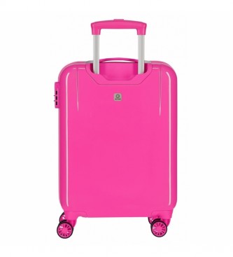 Joumma Bags Cabin suitcase Minnie Wild Flower rigid fuchsia -38x55x20cm