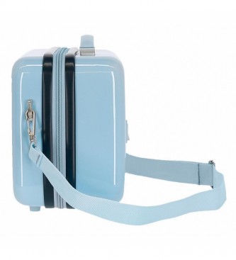 Joumma Bags Toaletna torba ABS Minnie Wild Flower Prilagodljiva modra -29x21x15cm