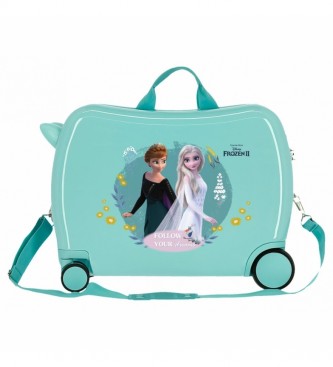 Joumma Bags Frozen koffer Volg je dromen turkoois -38x50x20cm