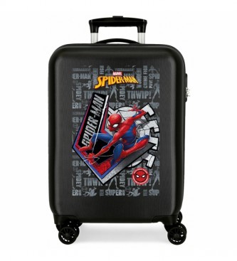 Joumma Bags Sort Spiderman Great Power stiv kuffert -38x55x20cm