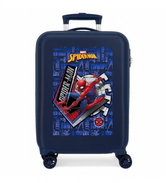 Joumma Bags Suitcase Spiderman Great Power rigid navy -38x55x20cm