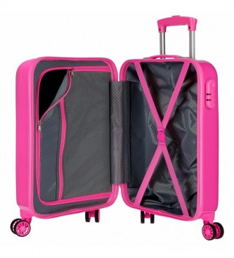 Joumma Bags Paw Patrol suitcase Follow your rainbow rigid fuchsia -38x55x20cm