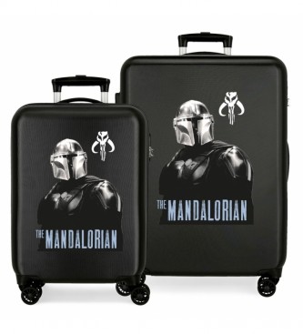 Joumma Bags Set valigia rigida Star Wars The Mandalorian nera -38x55x20cm-