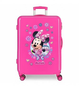 Joumma Bags Medium Pink Minnie Super Helpers Medium rektangulr kuffert -48x68x26cm