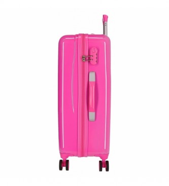 Joumma Bags Medium Roze Minnie Super Helpers Medium Rechthoekige Koffer -48x68x26cm