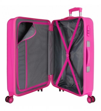 Joumma Bags Medium Roze Minnie Super Helpers Medium Rechthoekige Koffer -48x68x26cm