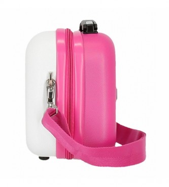 Joumma Bags Trousse de toilette ABS Minnie Super helpers adaptable blanc -29x21x15cm