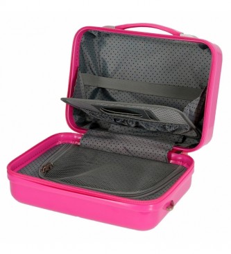 Joumma Bags Toilettas ABS Minnie Superhelpers roze aanpasbaar -29x21x15cm