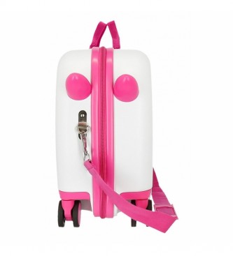 Joumma Bags Minnie Super Helpers kuffert til brn hvid multidirektionelle hjul -50x38x20cm
