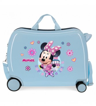 Joumma Bags Valigia per bambini Minnie Super Helpers ruote multidirezionali azzurre -50x38x20cm-