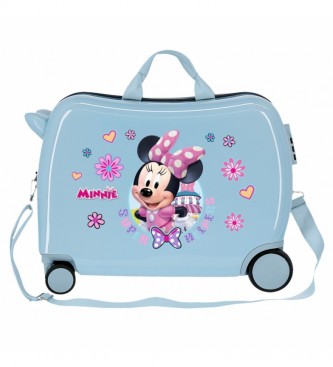 Joumma Bags Minnie Super Helpers kuffert til brn med flervejshjul lysebl -50x38x20cm