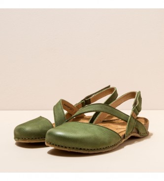 EL NATURALISTA Leather sandals N5813 Pleasant Panglao green