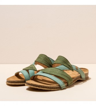 El Naturalista Leren sandalen N5812 Aangenaam groen