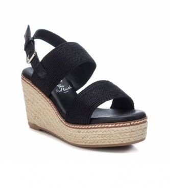Xti Sandals 042365 black -Height of the wedge: 10cm