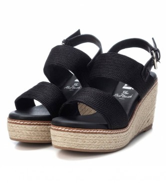 Xti Sandals 042365 black -Height of the wedge: 10cm