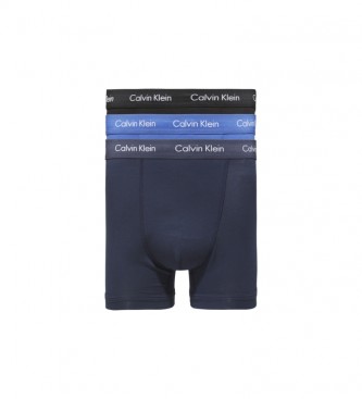 Calvin Klein Embalagem de 3 boxers Tronco azul, preto