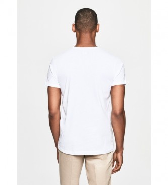 HACKETT Camiseta con logo London blanco