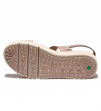 Timberland Leather sandals Safari Dawn 2 Band taupe -Sole height: 4,5cm