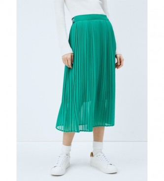 Pepe Jeans Lois Pleated Skirt green
