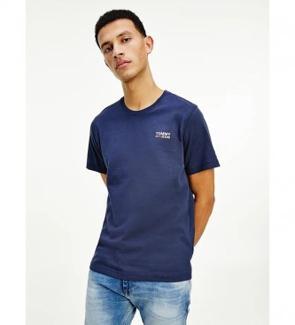 Tommy Jeans TJW T-Shirt Regular Jersey C Neck bleu