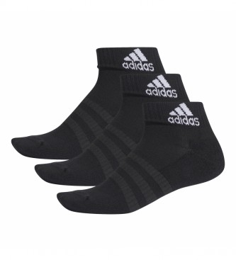 adidas Pack of 3 CUSH ANK 3PP socks black