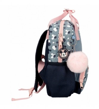 Joumma Bags Mickey Denim Preschool Backpack Adaptable blue -21x27x11cm