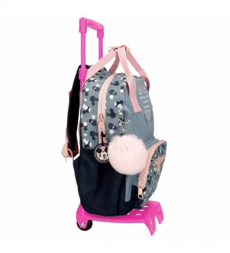 Disney Mickey wheeled backpack 32221T1 grey - 21x27x11cm - -