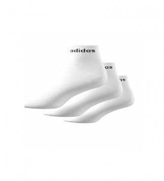 adidas Confezione da 3 paia di calzini bianchi semi-imbottiti