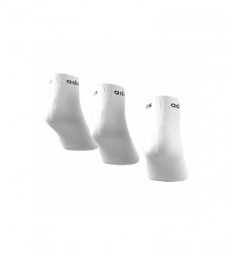 adidas Confezione da 3 paia di calzini bianchi semi-imbottiti