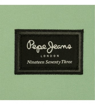 Pepe Jeans Three compartment pencil case 6324329 green -22x12x5cm -