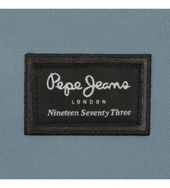 Pepe Jeans Trousse  crayons  trois compartiments 6334327 bleu - 22x12x5cm - - Bleu - 22x12x5cm - Bleu