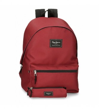 Pepe Jeans Backpack with pouch 6339228 red - 31x44x15cm