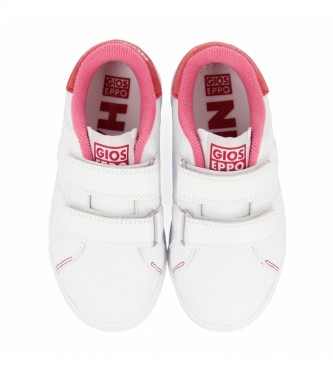 Gioseppo Volsk leather shoes white, pink