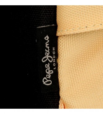 Pepe Jeans Estojo de trs compartimentos 6324326 amarelo -22x12x5cm -