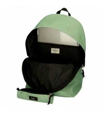Pepe Jeans Backpack with pencil case 6329229 green - 31x44x17.5cm