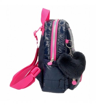 Enso Small backpack 9192021 navy blue - 19x23x8cm - - Blue - black