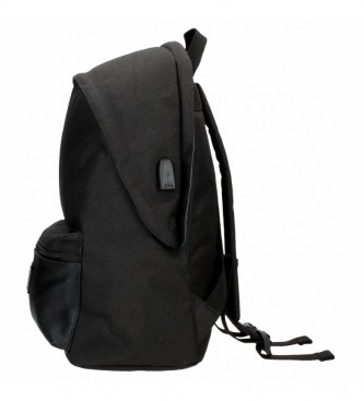 Pepe Jeans Scratch backpack black -31x44x15cm