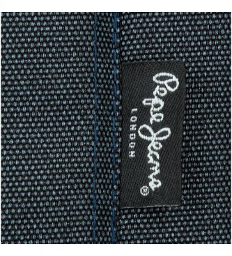 Pepe Jeans Ganga azul escura Caixa de lpis de ganga Scratch -19x5x3,5cm