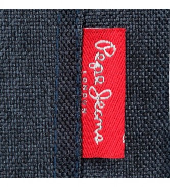 Pepe Jeans Estojo de lpis de ganga Britway azul escuro -19x5x3,5cm