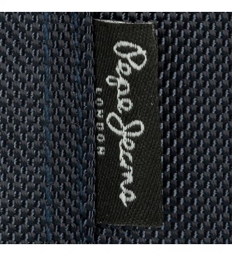 Pepe Jeans Estojo de ganga azul escuro -19x5x3,5cm