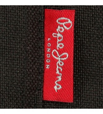 Pepe Jeans Dalton svart ryggsck -31x44x15cm