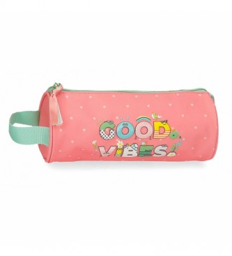 Joumma Bags Good Vibes rosa, mehrfarbiges Federmppchen -23x9x9cm