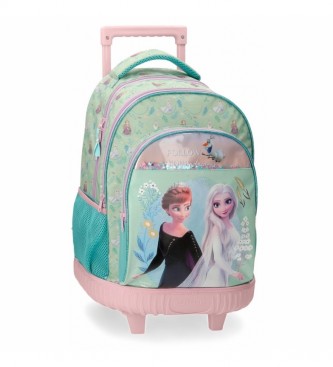Joumma Bags Frozen Follow Your Dreams sac  dos  roulettes turquoise, multicolore -32x43x21cm