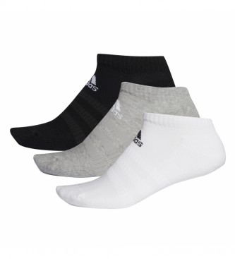 adidas Pack of 3 socks CUSH LOW 3PP white, black, grey