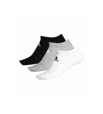 adidas Pack of 3 Light Low Socks 3PP grey, white, black