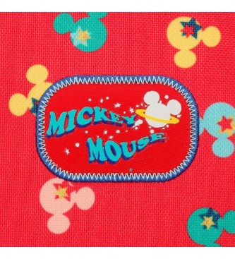 Joumma Bags Mickey on The Moon Rucksack mit Trolley rot, blau -25x32x12cm