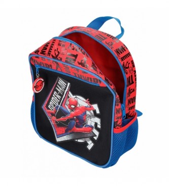 Joumma Bags Sac  dos prscolaire Spiderman Great Power rouge, bleu -23x28x10cm